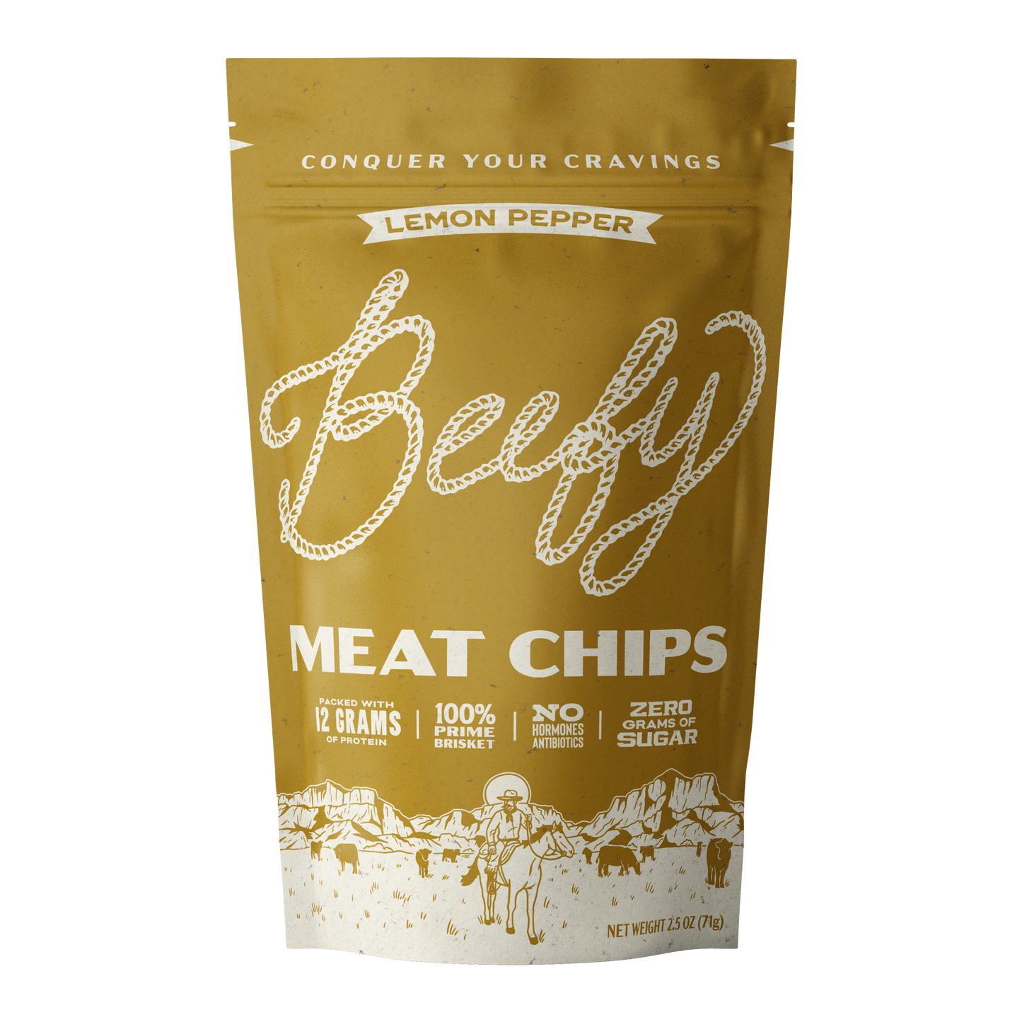 Lemon Pepper Meat Chips, 2.5oz