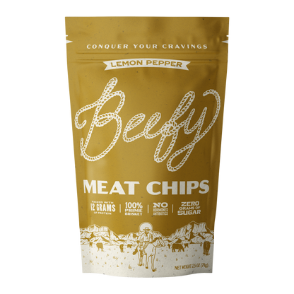 Lemon Pepper Meat Chips, 2.5oz