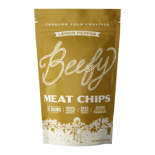 Lemon Pepper Meat Chips, 2.5oz