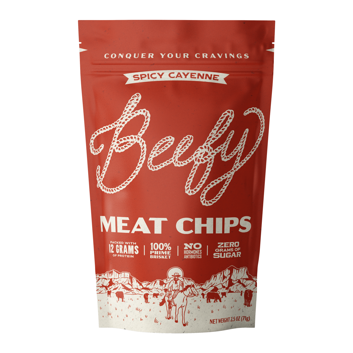 Spicy Cayenne Meat Chips, 2.5oz