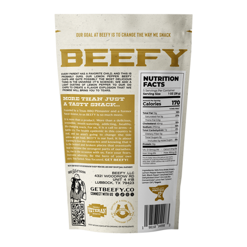 Lemon Pepper Meat Chips, 5oz