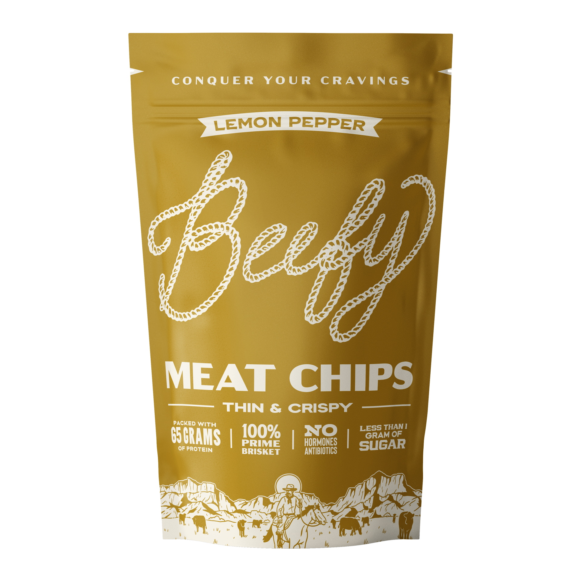 Lemon Pepper Meat Chips, 5oz – Beefy